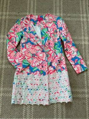 Lilly Pulitzer Lucky Charms Eddison Coat Small, floral print